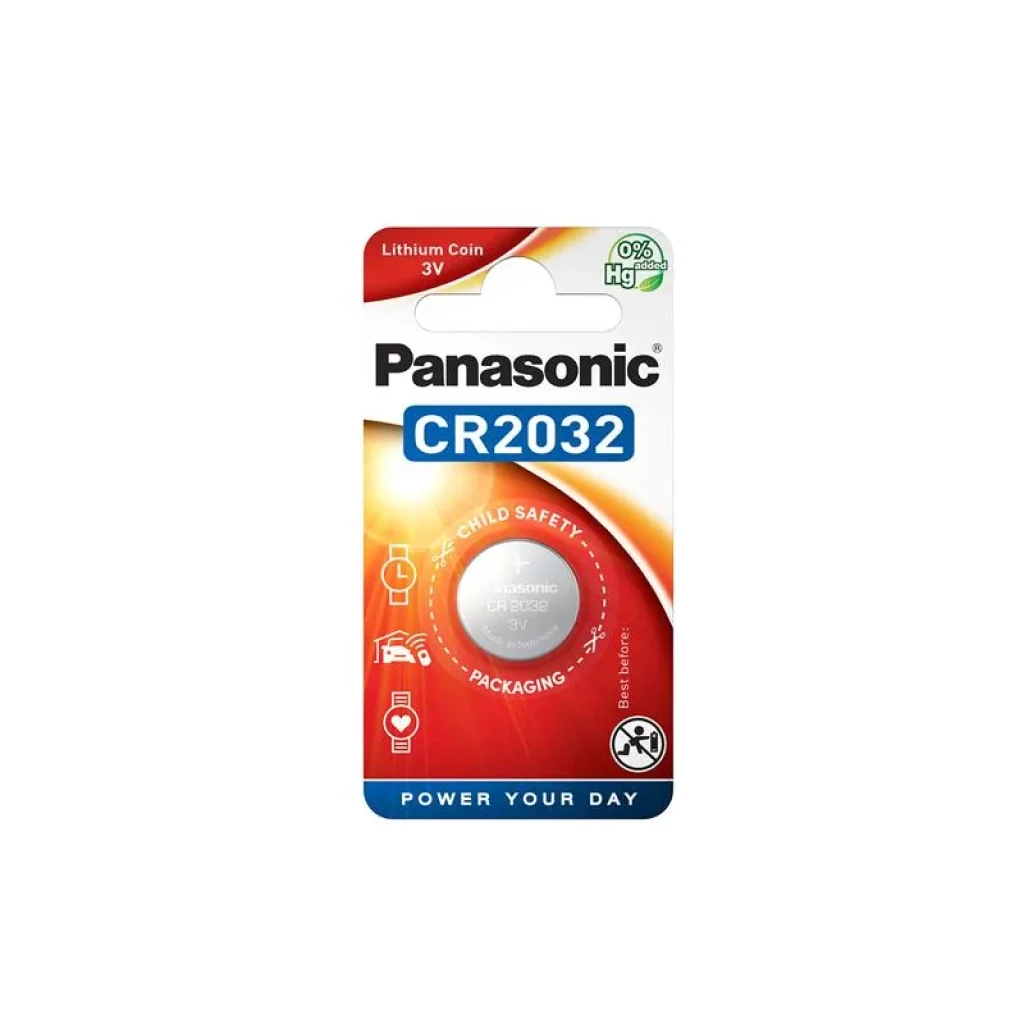 Батарейка Panasonic CR 2032 BLI 1 LITHIUM